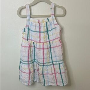 Colorful Plaid Sleeveless Dress